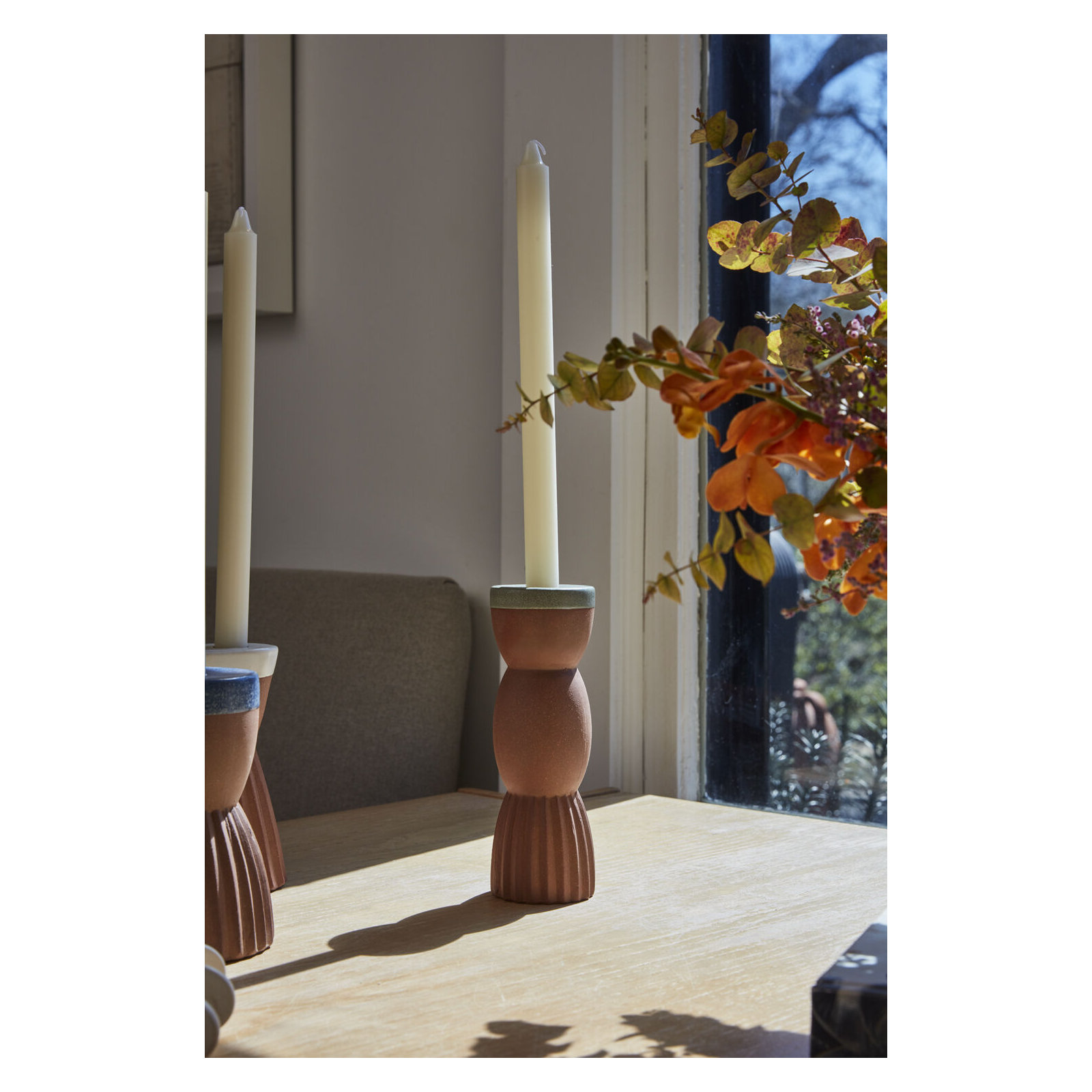 8'' H Ceramic Tabletop Candlestick