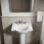 Veer™ Ceramic Pedestal Bathroom Sink with Overflow-10942335-19195677-46044463