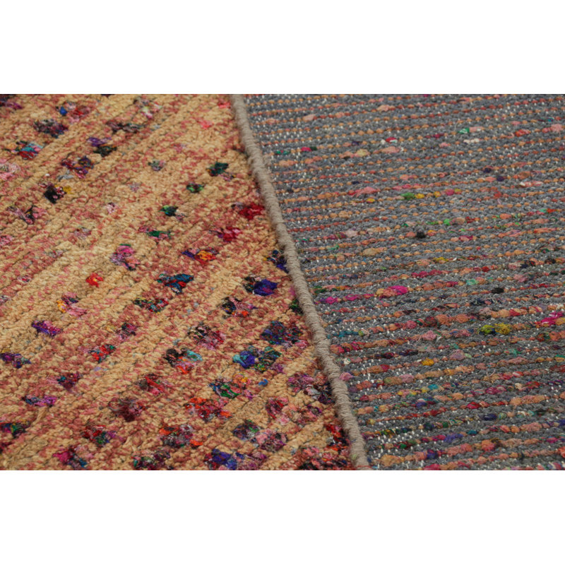 Textural Hand Knotted Geometric Area Rug, Rectangle 14' x 20'