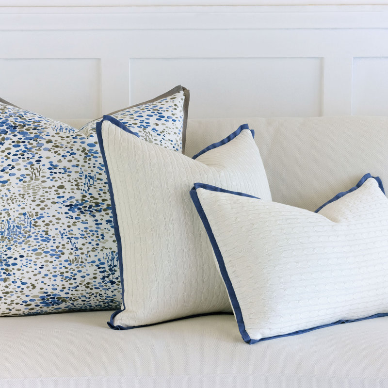 Marvel Square Pillow Cover & Insert, Sapphire