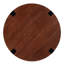 Table d'appoint en brun et noir, surface ronde de 22,20 po, hauteur de 26,2 po, pour les livres et les décorations, pour une utilisation intérieure et extérieure, travail d'assemblage sans effort, table en bois noir, partie de table, hauteur, idéal