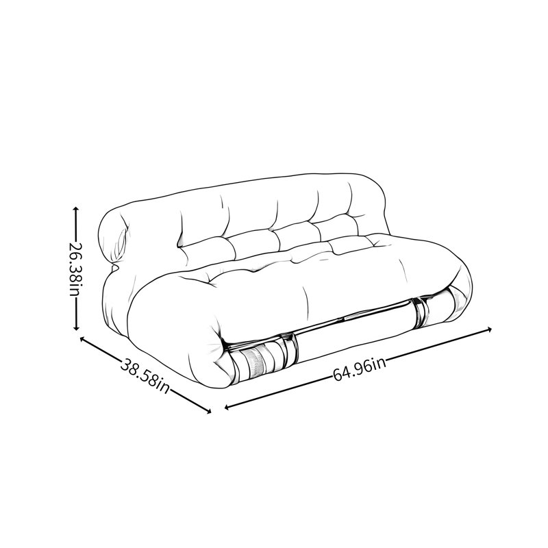 Wabi-sabi Hippo-Shaped Sofa
