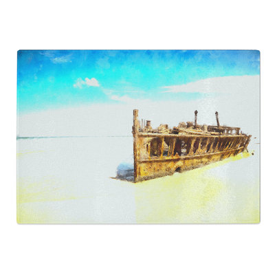 Tempered Glass Maheno Shipwreck Australia Chopping Board