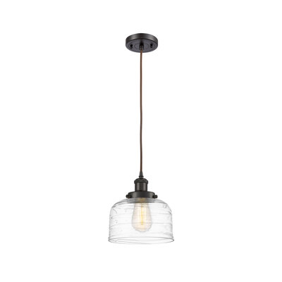 Luminaire suspendu en forme de cloche à 1 lumière Bolingbrook