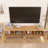 70" Tv Stand (Fits 80" Tvs) - Rattan Doors, Storage & Cable Holes