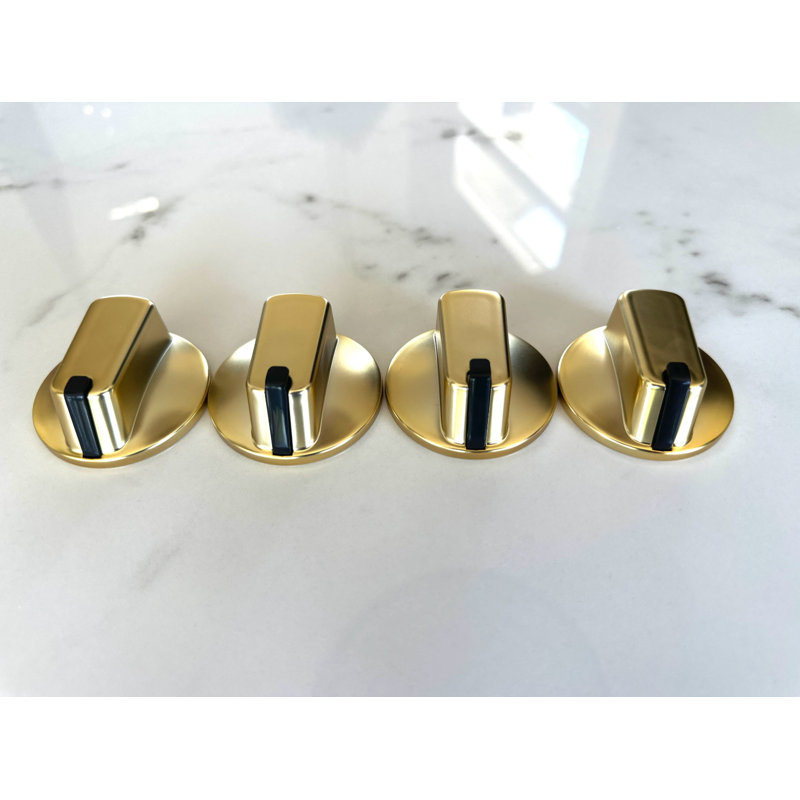Poignée de cuisson dorée universelle 48 mm - poignée de remplacement pour cuisinière à gaz et four, Doré