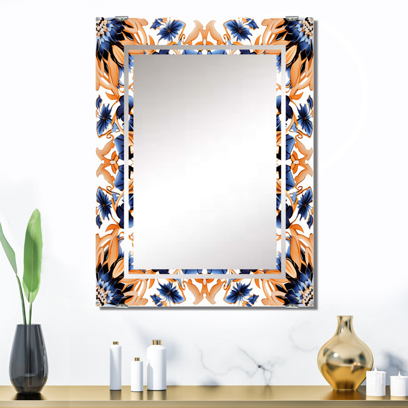 Mayle - Miroir mural à carreaux abstraits décoratifs MIR138064, 32 po x 24 po