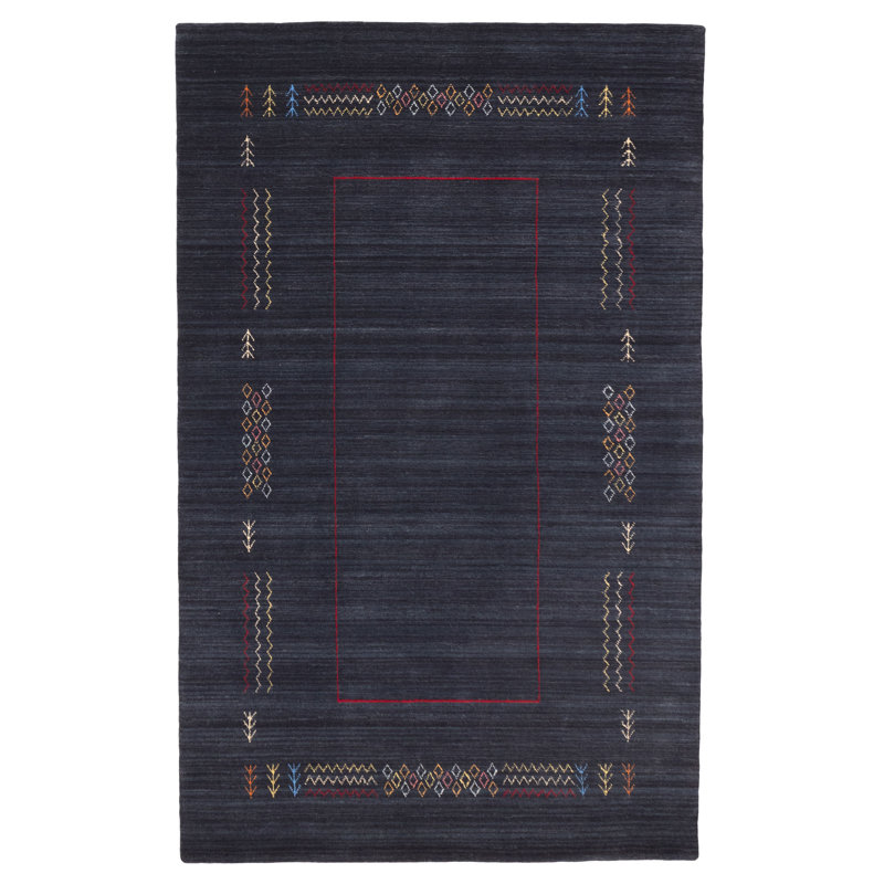 Kashkuli Gabbeh Navy Rug 4'11" x 7'11"