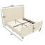Upholstered Wingback Platform Bed-1537000598