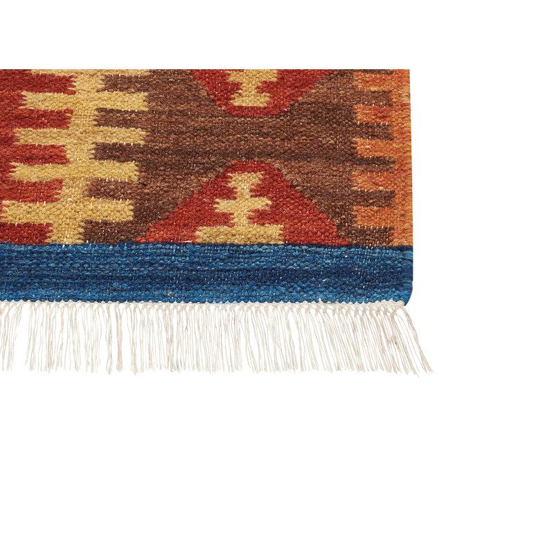 Biagi Southwestern Wool Hand Woven Area Rug, Rectangle 200 x 300cm