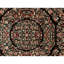 Tapis noir noué à la main de haute qualité