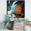 «Bear Sleeping In The Den», reproduction d'art sur toile pour enfants-66815266-66815267