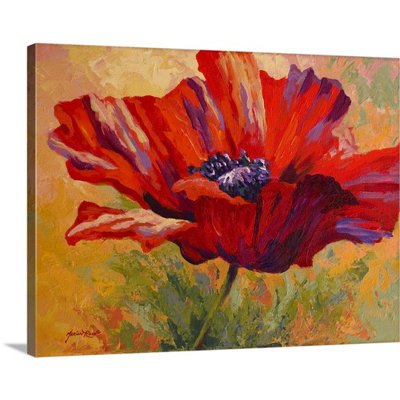 Red Poppies Red Poppy II by Marion Rose - Wrapped Canvas Print