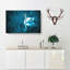 White Swan On A Blue Lake - Wrapped Canvas Painting-56659127
