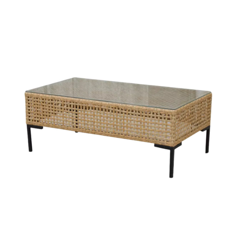 Table d'appoint d'extérieur rectangulaire L 43,3 po x l 23,62 po Tammy