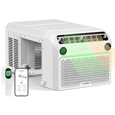 U Shaped Inverter Window Ac With Heat 12000Btu Ashrae（8100Btu Doe）Ultra Quiet 32Db Smart Air Conditioner With App Voice Remote Control