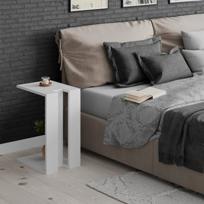 Madelyn Modern Compact C Shape Side Table