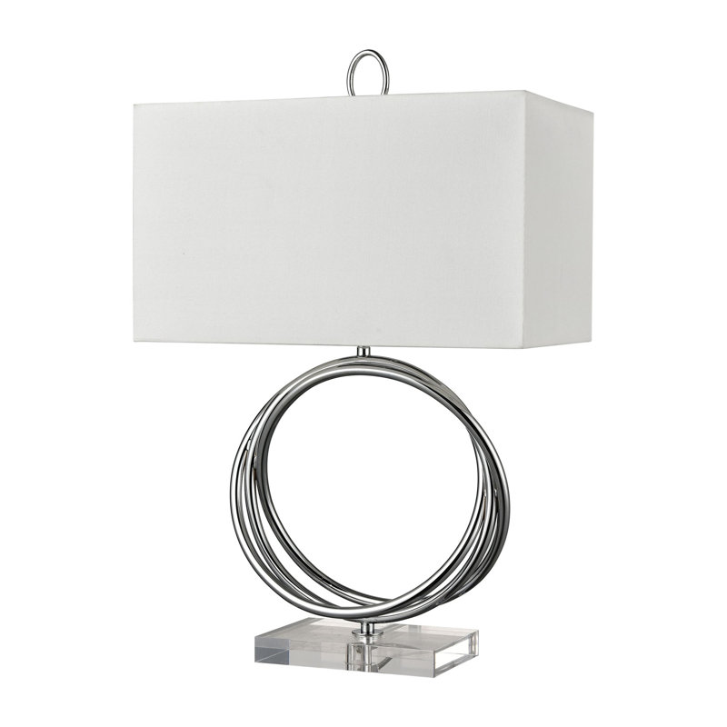 Lampe de table 1 lumière haute 24 po Eero - Chrome