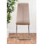 Seline Modern Round Dining Table Set in Glass and Chrome with 4 Modern Faux Leather Dining Chairs-1532716374