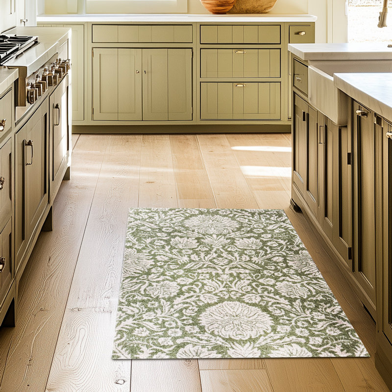 Tapis de sol bleu moyen, Vert, brun clair, L 47 po x L 28 po