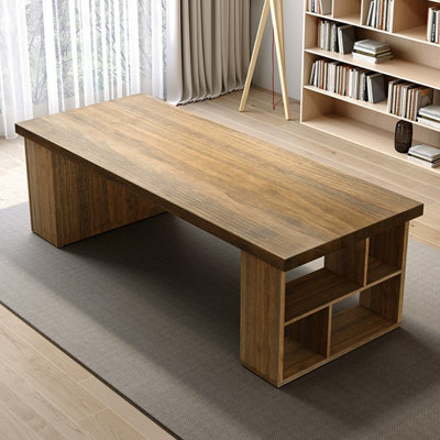 Picture color Rectangular Solid Wood with 3 drawers Executive Desk
