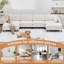 Canapé modulaire en U avec 2 repose-pieds amovibles - Tissu doux-581916879