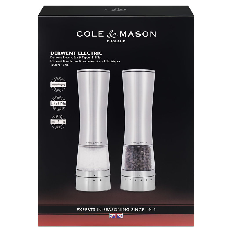 Brand No Power Source Required / Manual Salt & Pepper Mill Set
