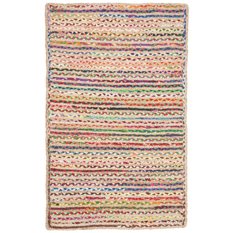 Tapis en jute tissé à la main Abhay, Rectangle 2 pi 3 po x 4 pi