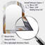 Miroir mural blanc et or abstrait I - Modern-693790533