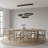 39.4Inch Modern Chandelier Kitchen Island Pendant Lighting LED Switch Dimmable