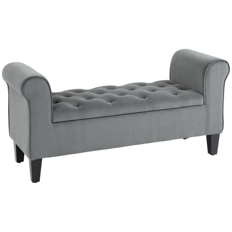Charming Storage Ottoman Bench For Living Room And Hallway, Enhancing Style And Functionality