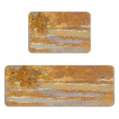 Tapis de cuisine abstraits, ensemble de 2 tapis de cuisine