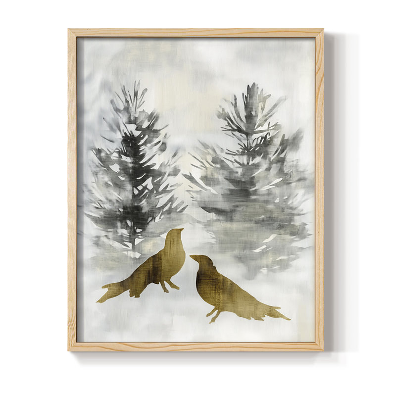 Reproduction encadrée - bois massif, Naturel, H 15 po x l 12 po