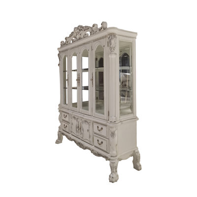 Dresden Bone White Finish Buffet & Hutch
