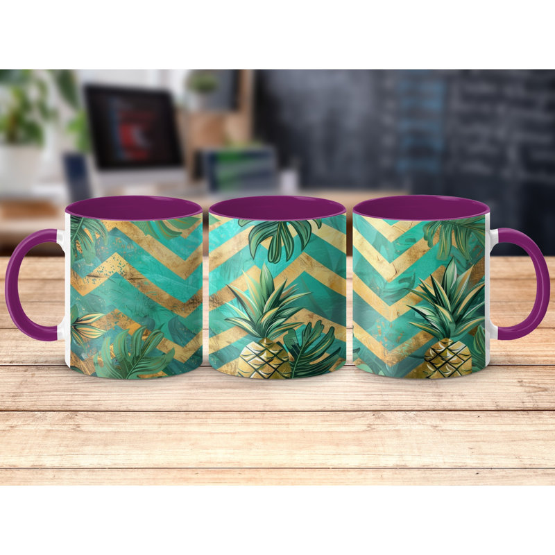 Chevron 11oz Accent Coffee Mug