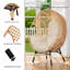 Elegant Arc Back Hanging Egg Chair