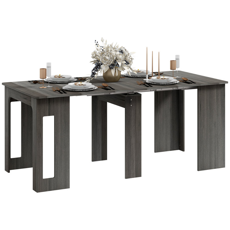 Foldable Table, Extendable Dining Table Seats up to 6 People