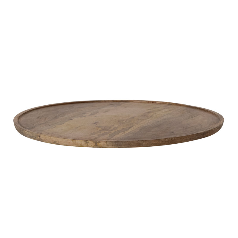 Round Mango Wood Tray