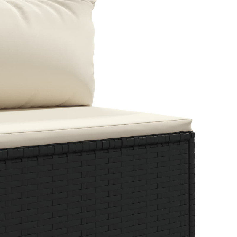  Patio Sofa Set Black, Cream White, Black, Cream White