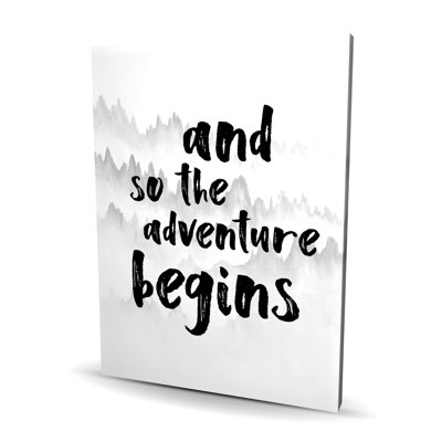 Et ainsi l'aventure commence - Art sur toile de motivation | Décoration intérieure