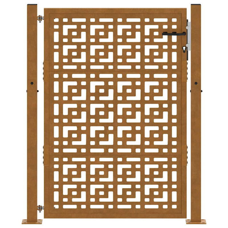 Weathering Steel Gate, Rusty, 105 x 130 cm