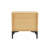 Amara 20" W Modern Nightstand with 1 Full Extension Drawer and Metal Legs in Light Oak-1723044005