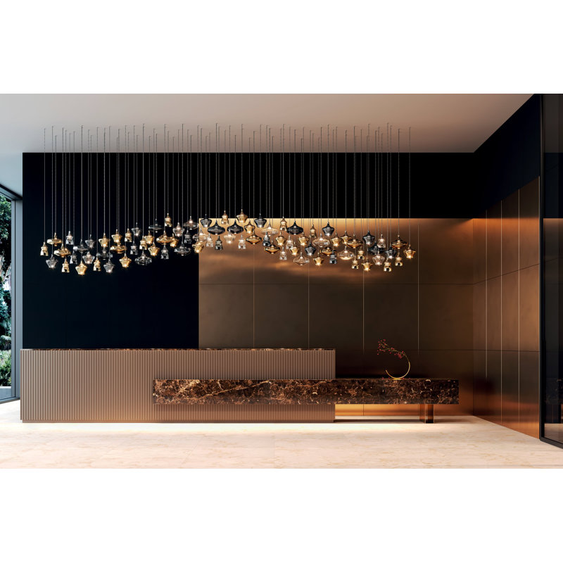 Lodes Nostalgia Suspension Lamp Black Cable Line-V, Clear