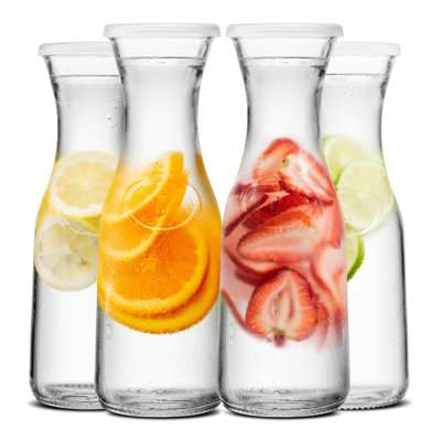 Glass 3 - Piece Beverage Dispenser Set