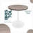 Elkton 27" Round Dining Table, Modern Small Kitchen Table with Pedestal Metal Iron Base, Circular Wooden Top Dinette Furniture for Bistro, Cafe, Apartment, and Small Spaces-624478491-658775412