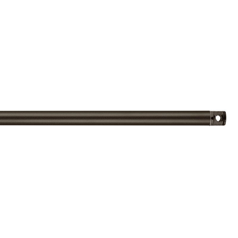 Visual Comfort Fan 24" long 1/2" diameter threaded ceiling fan extension downrod in Bronze finish, Bronze