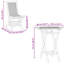 Solid Wood Patio Dining Set Table,