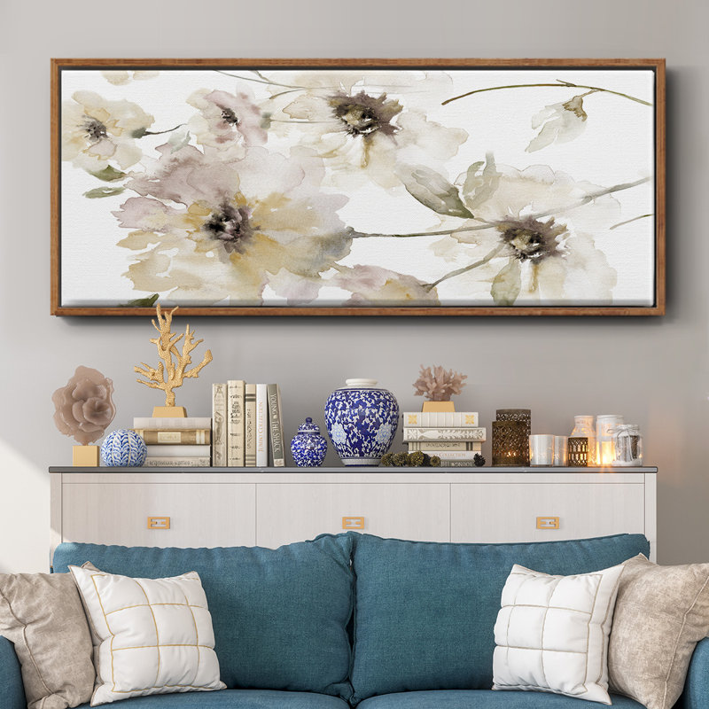 Translucent- Framed Canvas, 12" H x 30" W