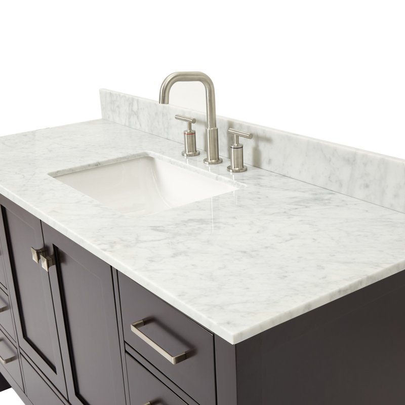Ensemble de meuble-lavabo simple 55 po Flynt, Espresso