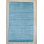 Tapis bleu tissé à la main Kelbark-23147579